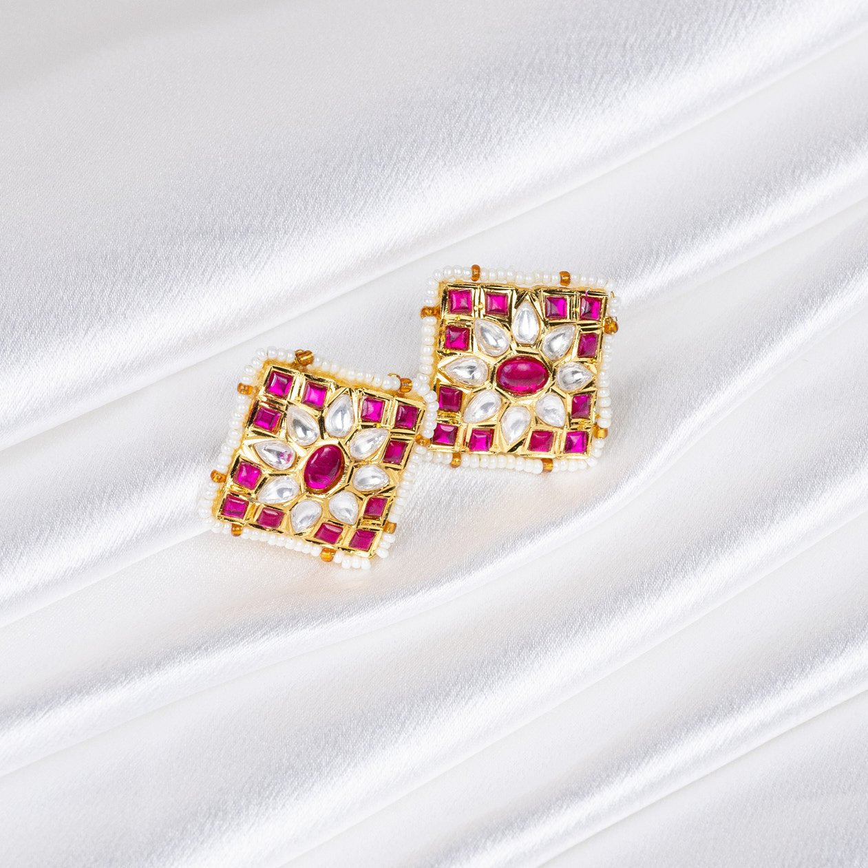 Gemstone and Pearl-Embellished Studs: A Modern Take on Classic Elegance - swadeshsouq.com