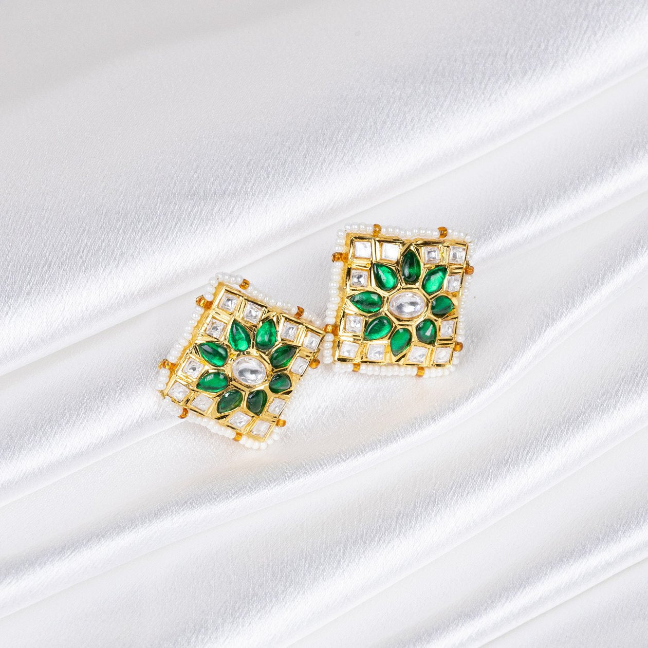 Gemstone and Pearl-Embellished Studs: A Modern Take on Classic Elegance - swadeshsouq.com