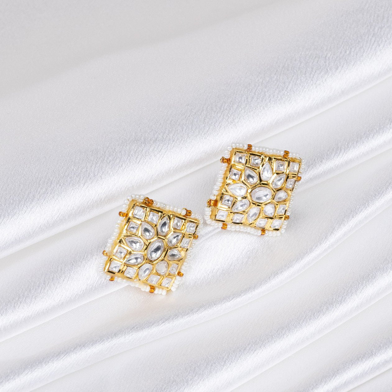 Gemstone and Pearl-Embellished Studs: A Modern Take on Classic Elegance - swadeshsouq.com