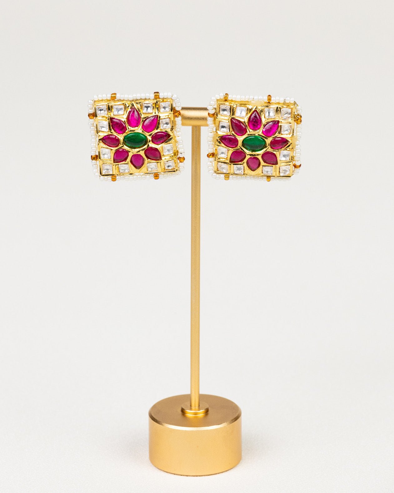 Gemstone and Pearl-Embellished Studs: A Modern Take on Classic Elegance - swadeshsouq.com