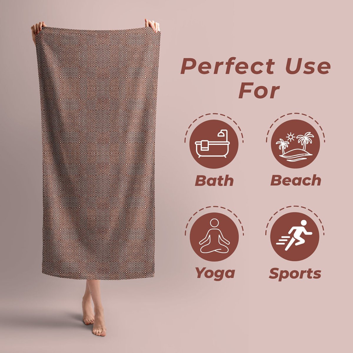 100% PURE COTTON TOWELS – Daily Use Bath Towels – Absorbent Quick Drying Towels – Luxurious & Comfortable Extra Soft Towels – Stylish & Colorful Bathroom Towels Large Size - swadeshsouq.com