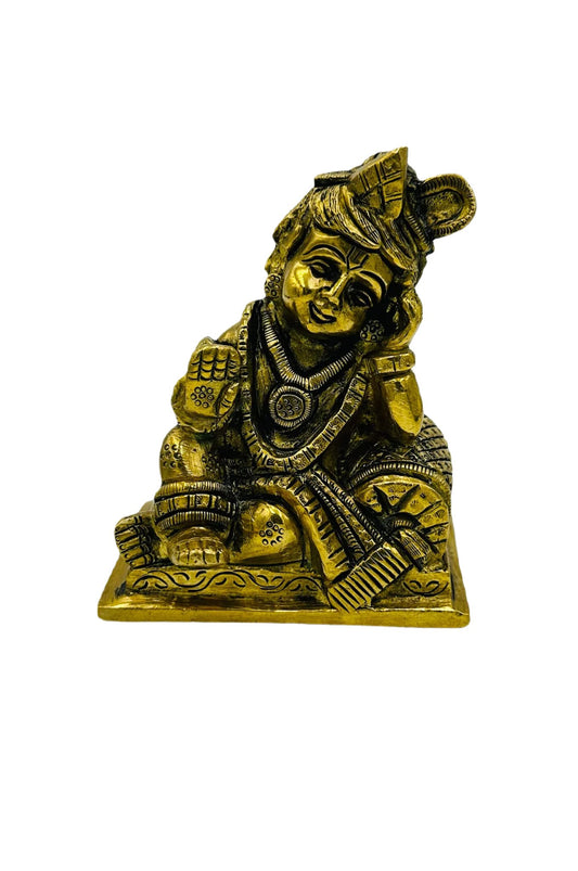 Pure Brass Krishna Idol