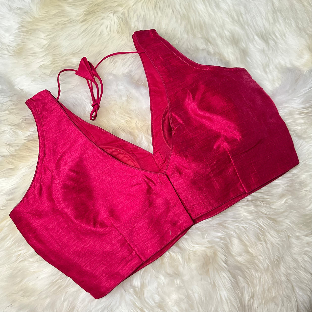 Elegant Pink Silk Blouse – Plus Size Perfect Fit (38 to 44) – Soft & Stylish