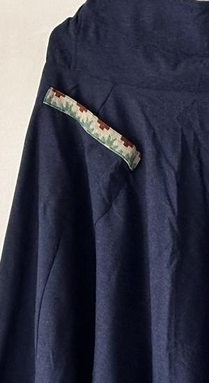 Bohemian Harem Pants with Side Patch - Navy Blue | Yoga Wear | Casual Wear - swadeshsouq.com