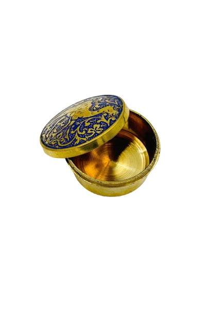 Charming Small Brass Box with Meenakari Camel Design - Perfect for Gifting - swadeshsouq.com