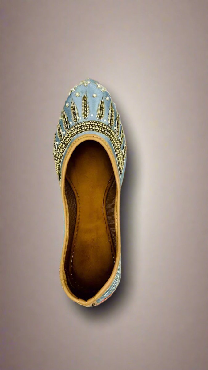 Handcrafted Yellow Embroidered Juttis | Traditional Ethnic Shoes for Women - swadeshsouq.com