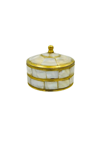 Luxurious Brass Box with Marble Finish - Perfect for Gifting (set of 3) - swadeshsouq.com