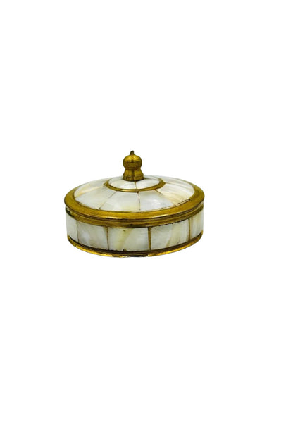 Luxurious Brass Box with Marble Finish - Perfect for Gifting (set of 3) - swadeshsouq.com