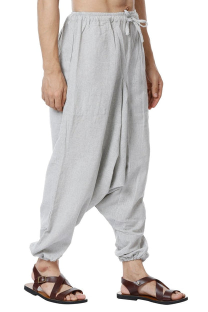 One Size Men's Eco-Friendly Cotton Harem Pants | Fits Waist Size 28 to 36 Inches | - swadeshsouq.com