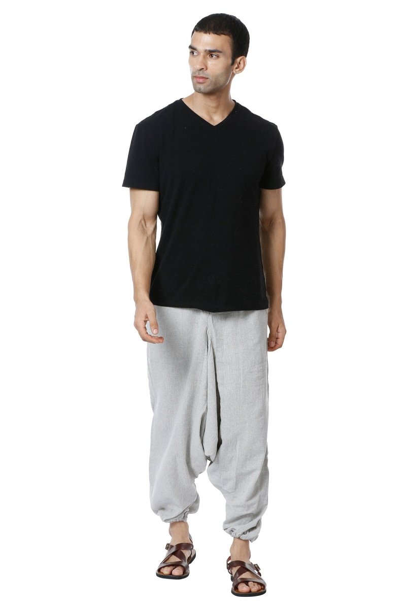 One Size Men's Eco-Friendly Cotton Harem Pants | Fits Waist Size 28 to 36 Inches | - swadeshsouq.com