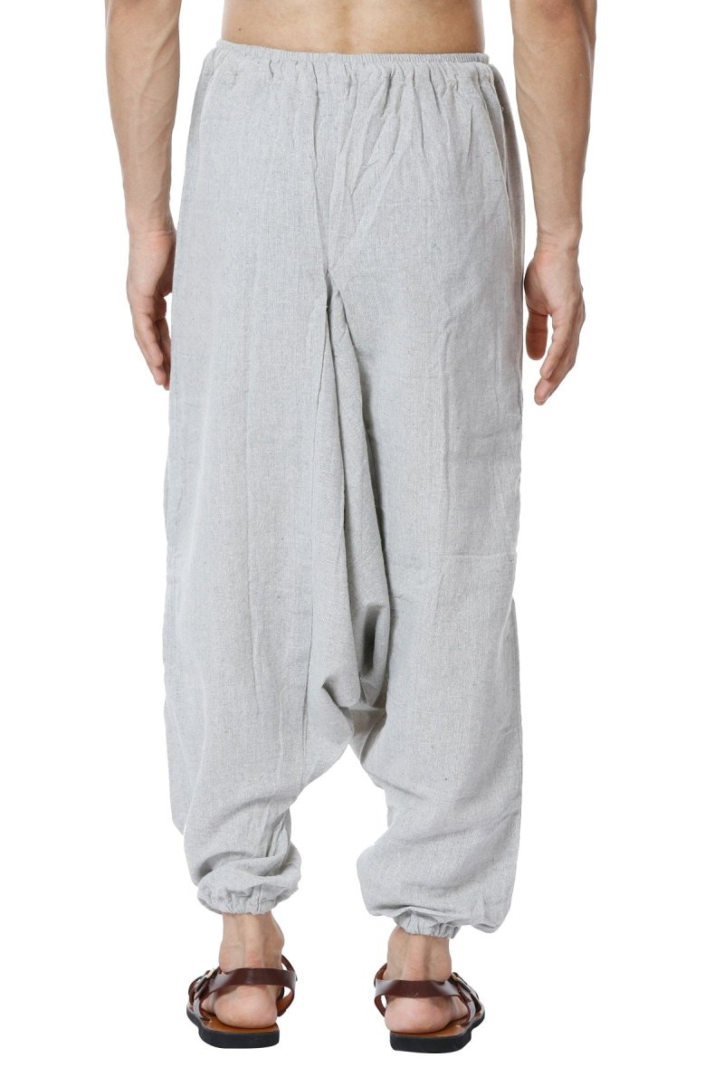 One Size Men's Eco-Friendly Cotton Harem Pants | Fits Waist Size 28 to 36 Inches | - swadeshsouq.com