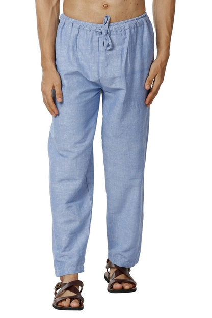 One Size Men's Eco-Friendly Cotton Pyjama | Fits Waist Size 28 to 36 Inches | Lavender - swadeshsouq.com