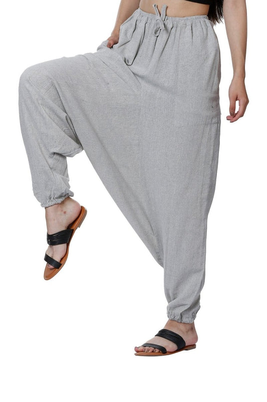 One Size Women's Eco - Friendly Cotton Harem Pants | Fits Waist Size 28 to 36 Inches | - swadeshsouq.com