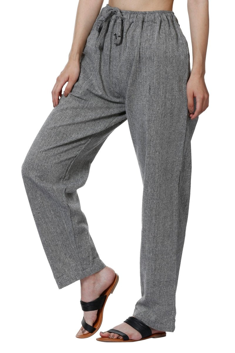 One Size Women's Eco - Friendly Cotton Pajamas| Fits Waist Size 28 to 36 Inches | Grey - swadeshsouq.com