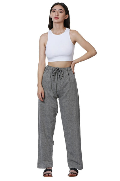 One Size Women's Eco - Friendly Cotton Pajamas| Fits Waist Size 28 to 36 Inches | Grey - swadeshsouq.com