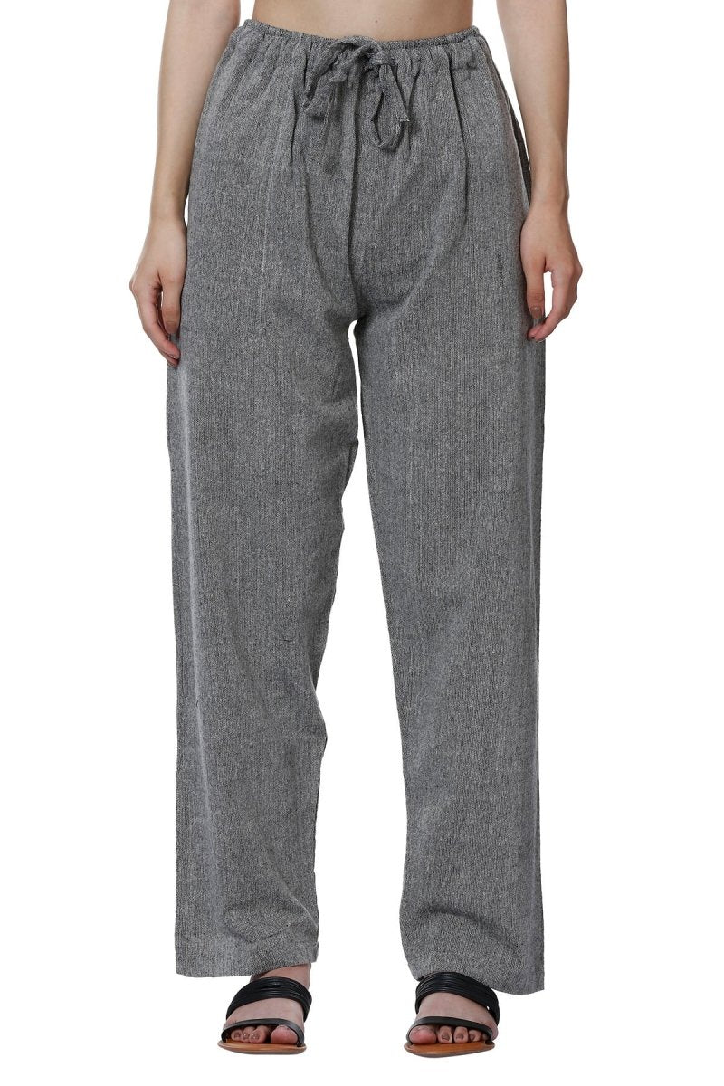 One Size Women's Eco - Friendly Cotton Pajamas| Fits Waist Size 28 to 36 Inches | Grey - swadeshsouq.com