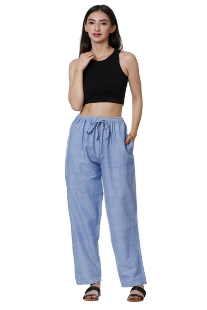 One Size Women's Eco - Friendly Cotton Pajamas| Fits Waist Size 28 to 36 Inches | Lavender - swadeshsouq.com