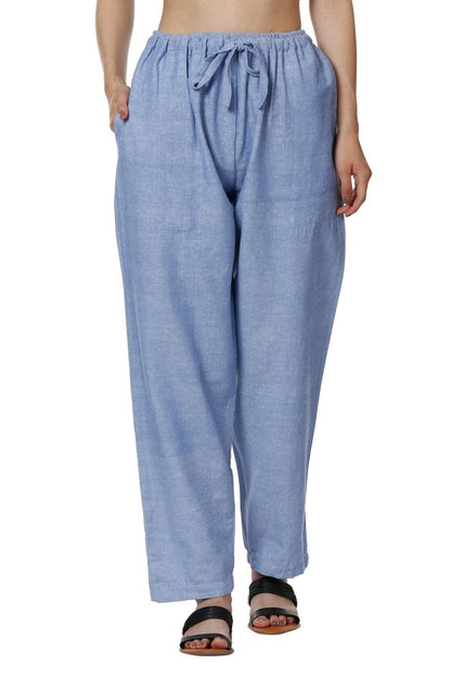 One Size Women's Eco - Friendly Cotton Pajamas| Fits Waist Size 28 to 36 Inches | Lavender - swadeshsouq.com