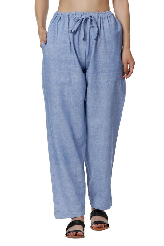 One Size Women's Eco - Friendly Cotton Pajamas| Fits Waist Size 28 to 36 Inches | Lavender - swadeshsouq.com