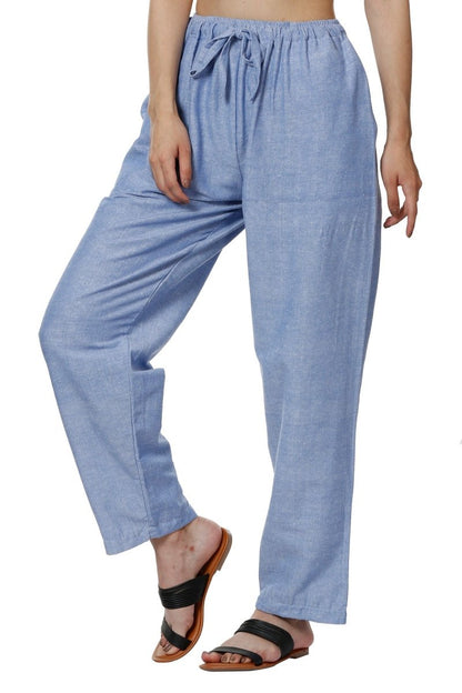 One Size Women's Eco - Friendly Cotton Pajamas| Fits Waist Size 28 to 36 Inches | Lavender - swadeshsouq.com