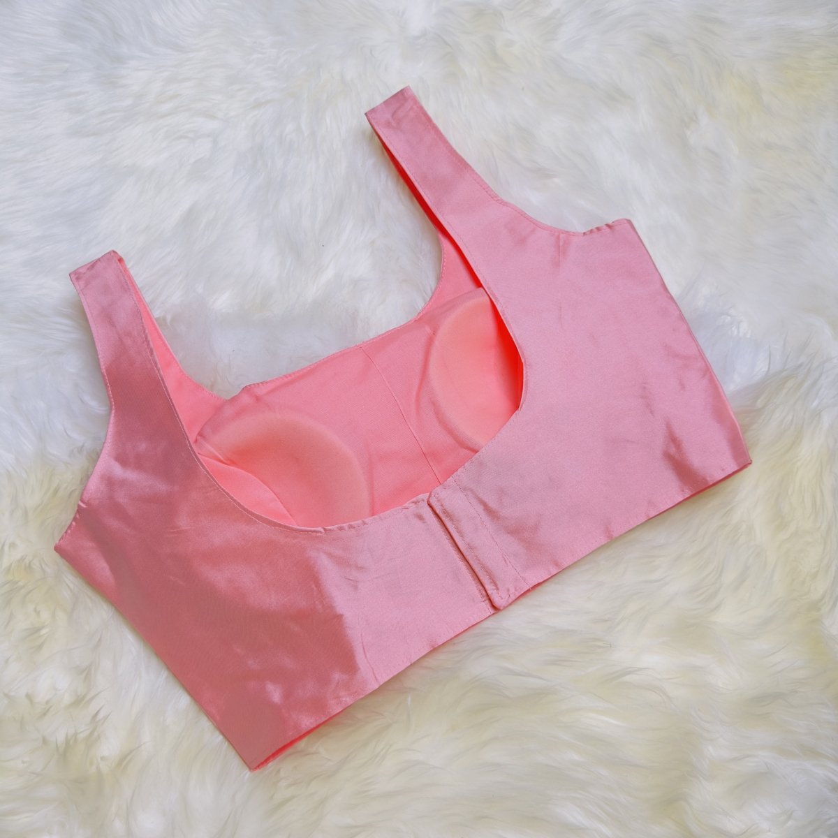 Soft Pink Silk Blouse for Women - swadeshsouq.com