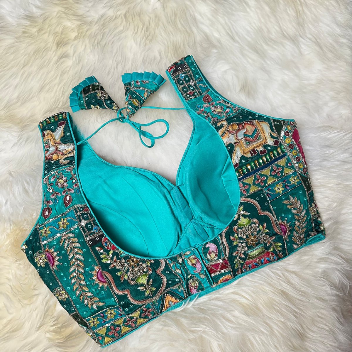 The Coastal Dandiya Blouse: A Bohemian Dream - swadeshsouq.com