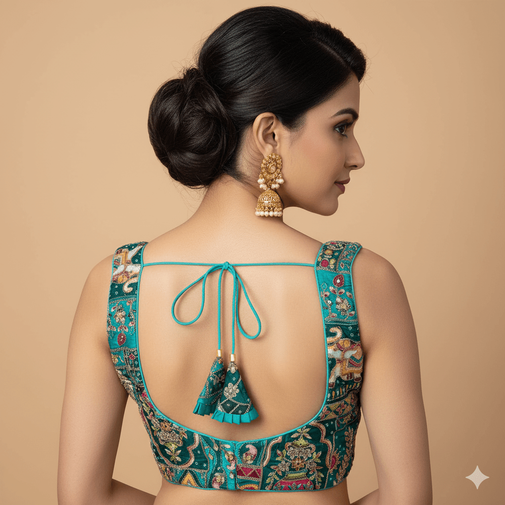 The Coastal Dandiya Blouse: A Bohemian Dream - swadeshsouq.com