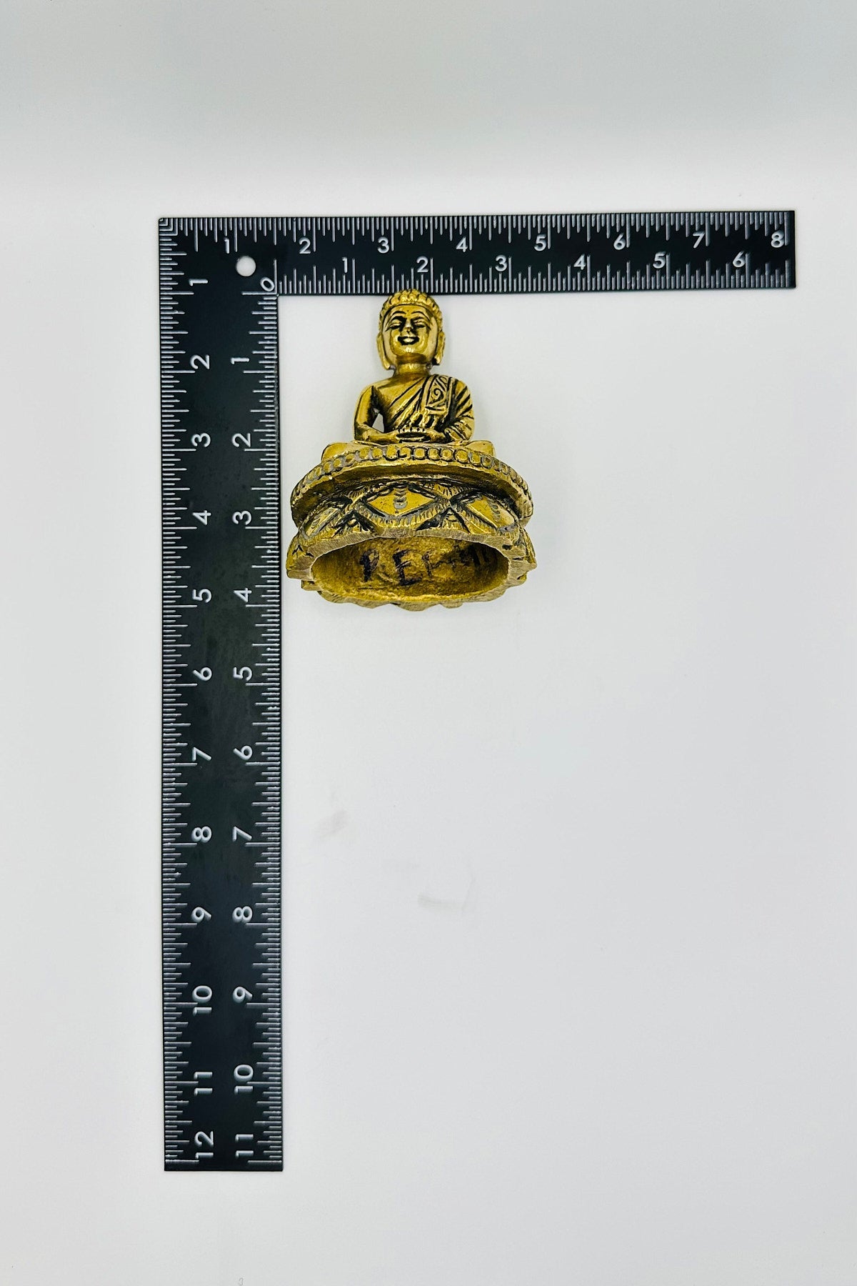 Antique Brass Buddha Idol - swadeshsouq.com