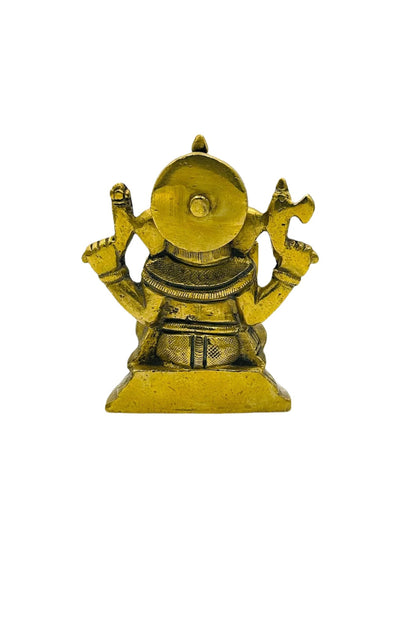 Antique Brass Ganesh Idol - swadeshsouq.com