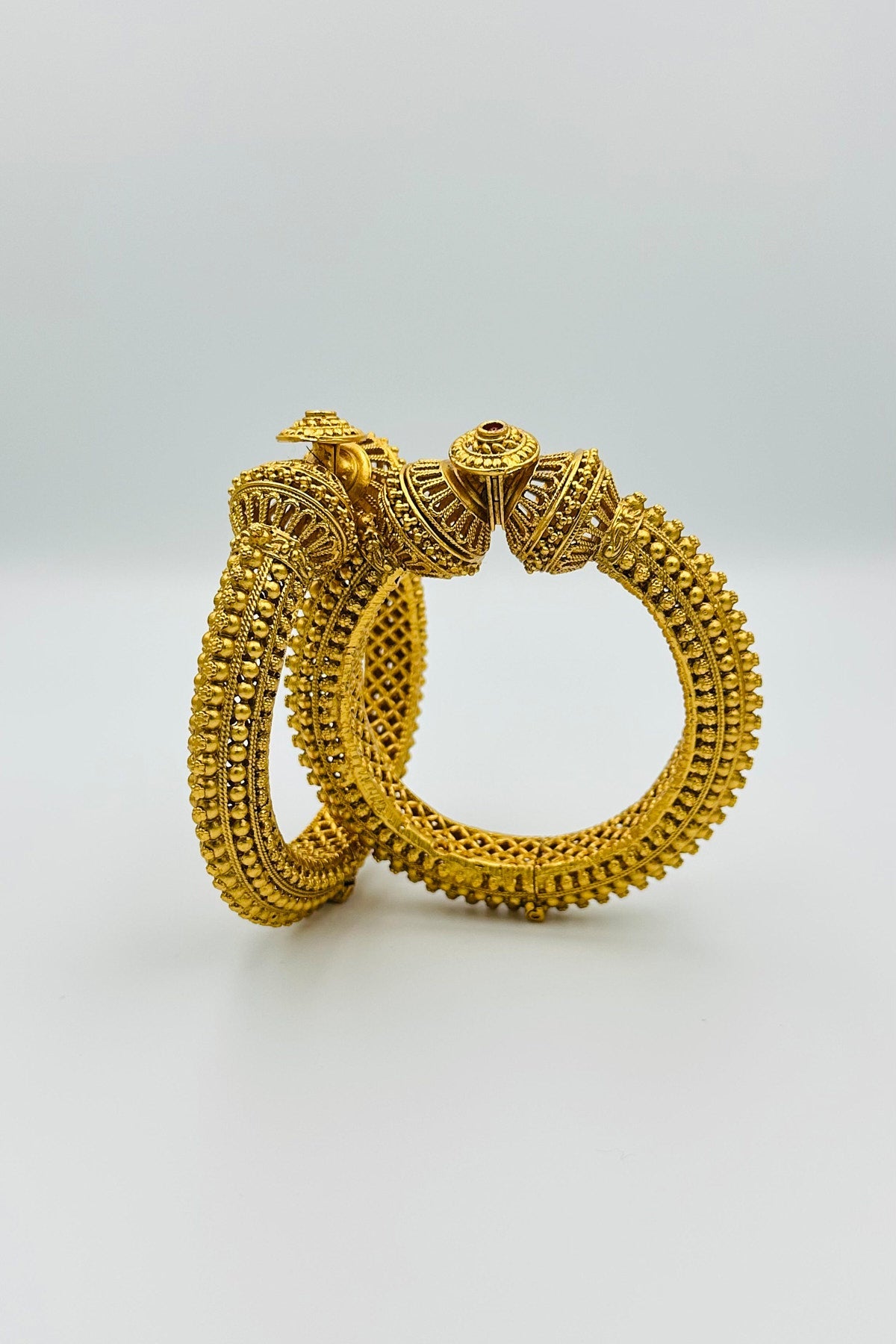 Antique Finish Kada Bangles Set - swadeshsouq.com