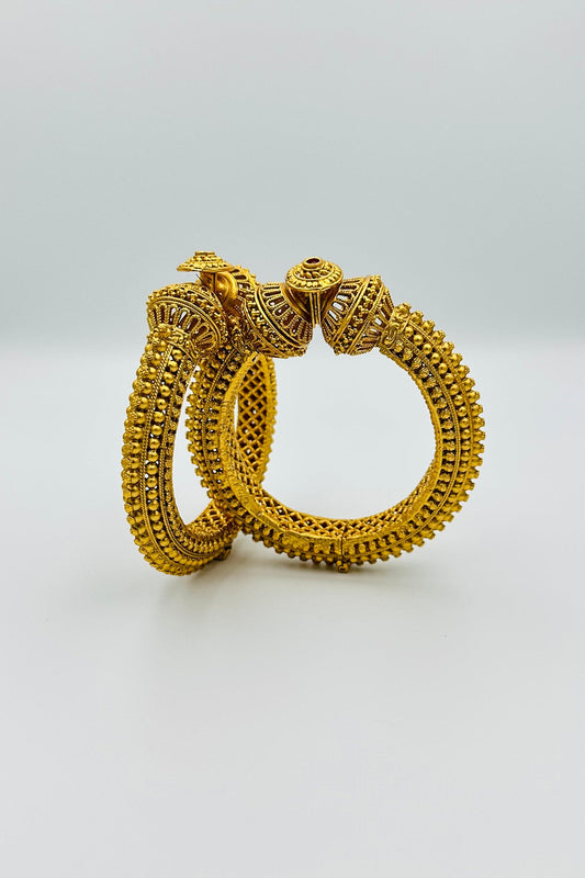 Antique Finish Kada Bangles Set - swadeshsouq.com