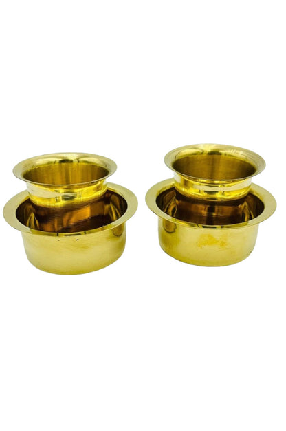 Brass Brew: Luxe Glass & Bowl Coffee Set - swadeshsouq.com