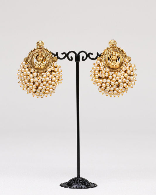 Divine Beauty in Gold Beads and Pearls - swadeshsouq.com