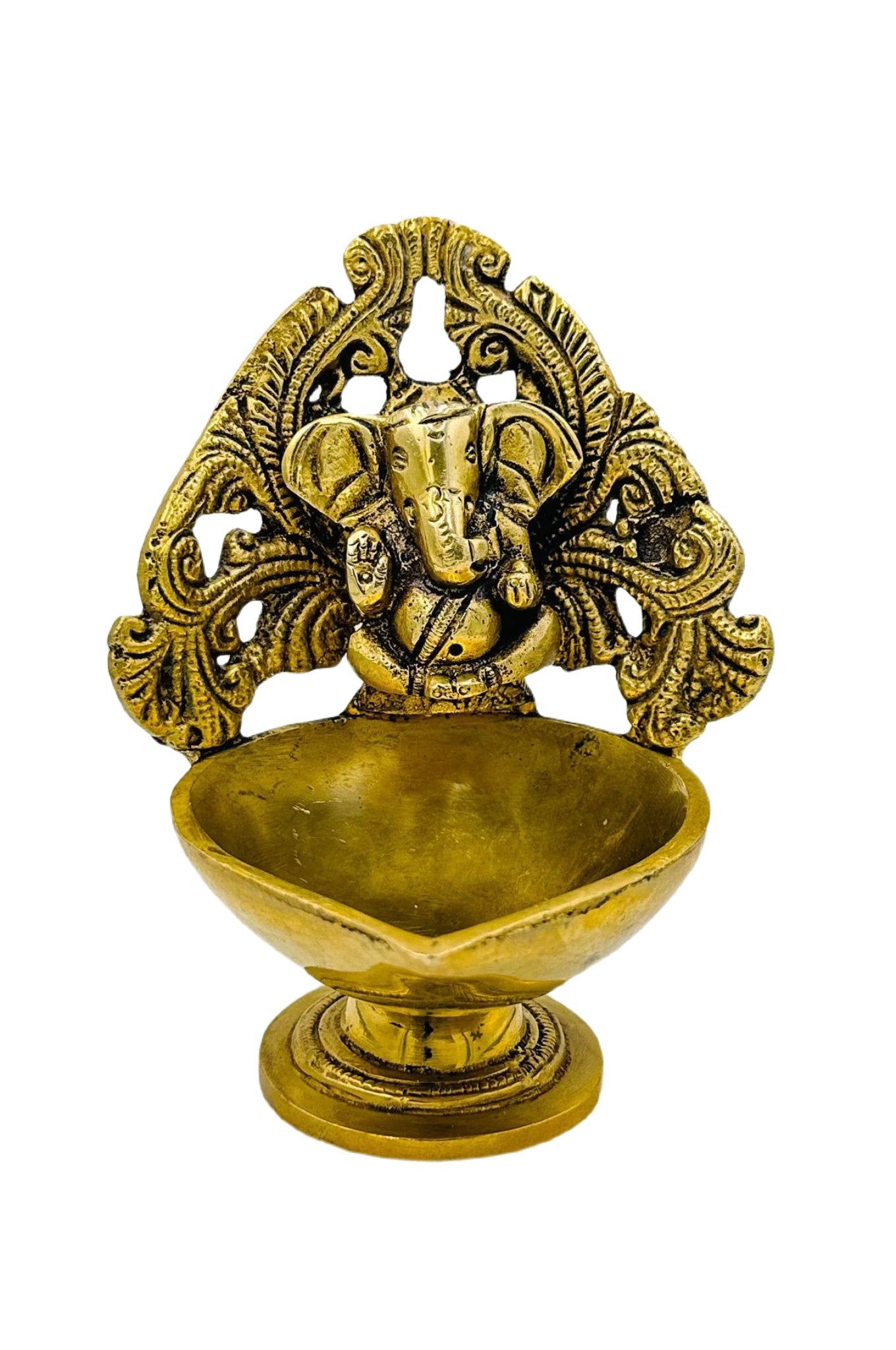 Divine Ganesha Wall-Hanging Diya: Illuminating Blessings - swadeshsouq.com