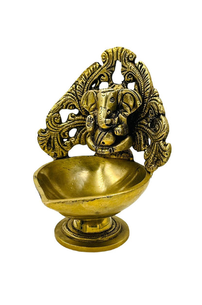 Divine Ganesha Wall-Hanging Diya: Illuminating Blessings - swadeshsouq.com