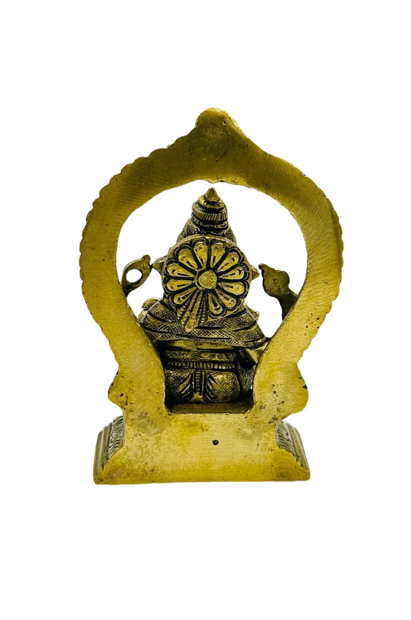 Elegant Handmade Brass Ganesh Idol - swadeshsouq.com