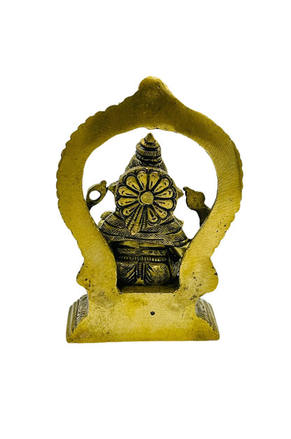 Elegant Handmade Brass Ganesh Idol - swadeshsouq.com