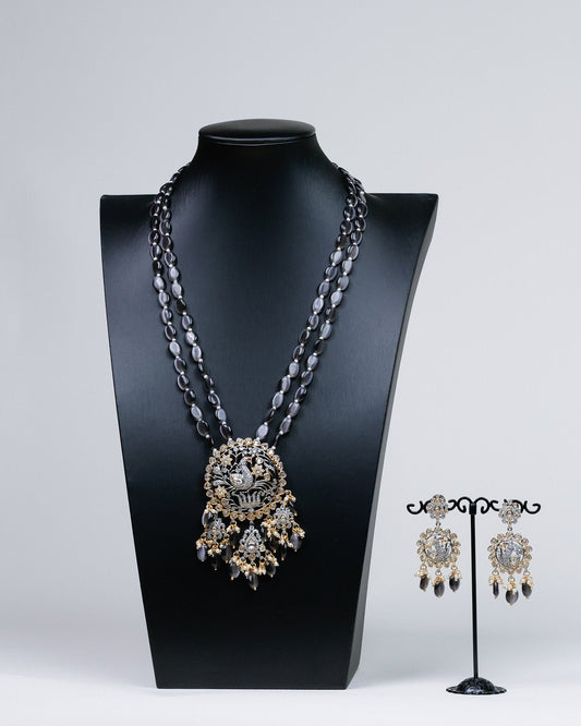 Ethereal Grey: Victorian Crystal Medley Set - swadeshsouq.com