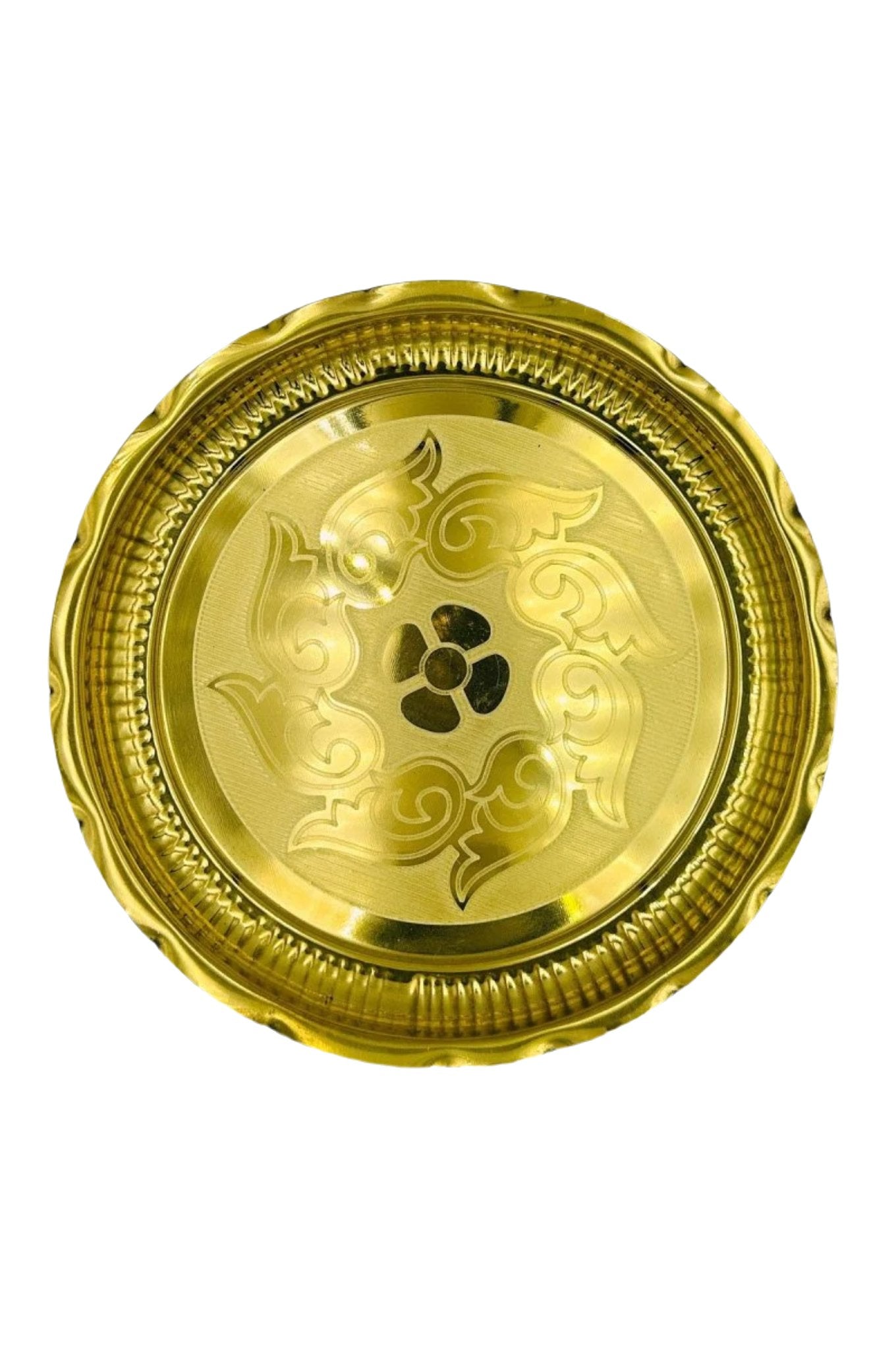 Exquisite Brass Plate for Pooja and Decorative Delights - swadeshsouq.com