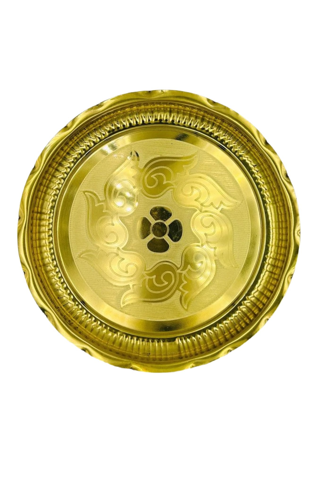 Exquisite Brass Plate for Pooja and Decorative Delights - swadeshsouq.com