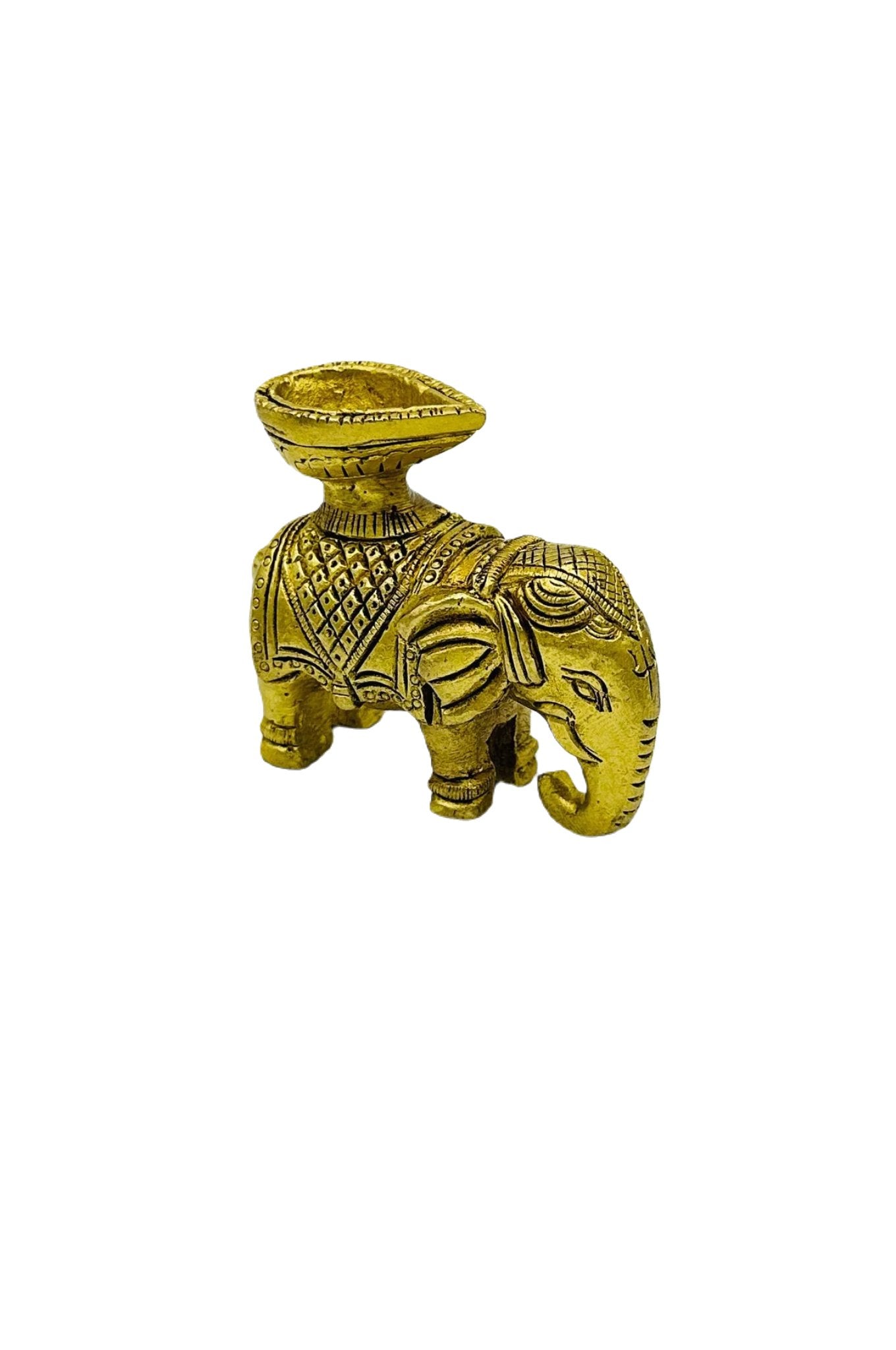 Graceful Elephant Diya - swadeshsouq.com