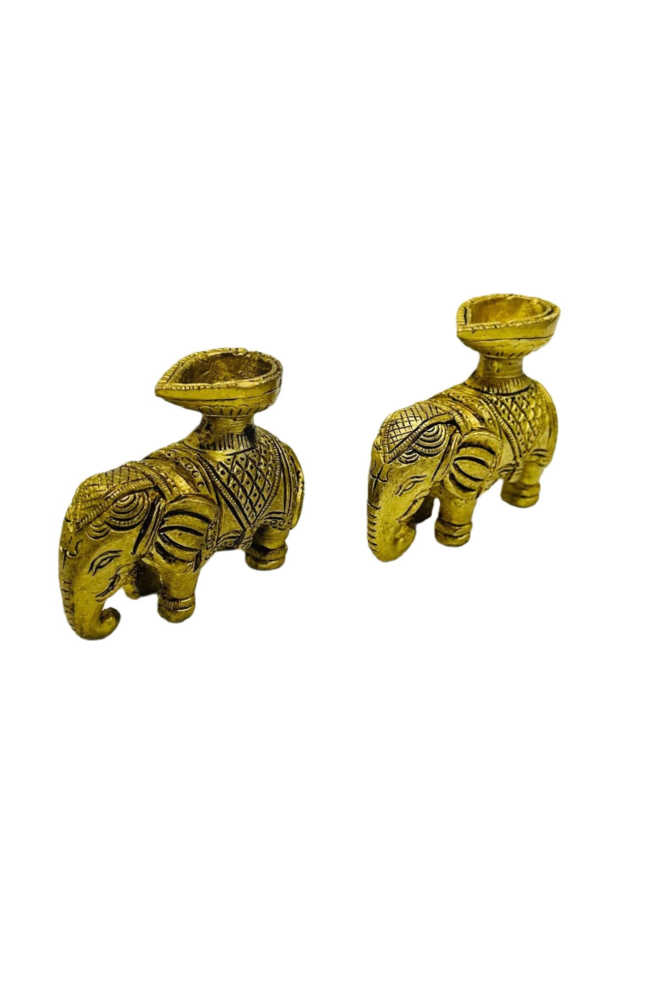 Graceful Elephant Diya - swadeshsouq.com