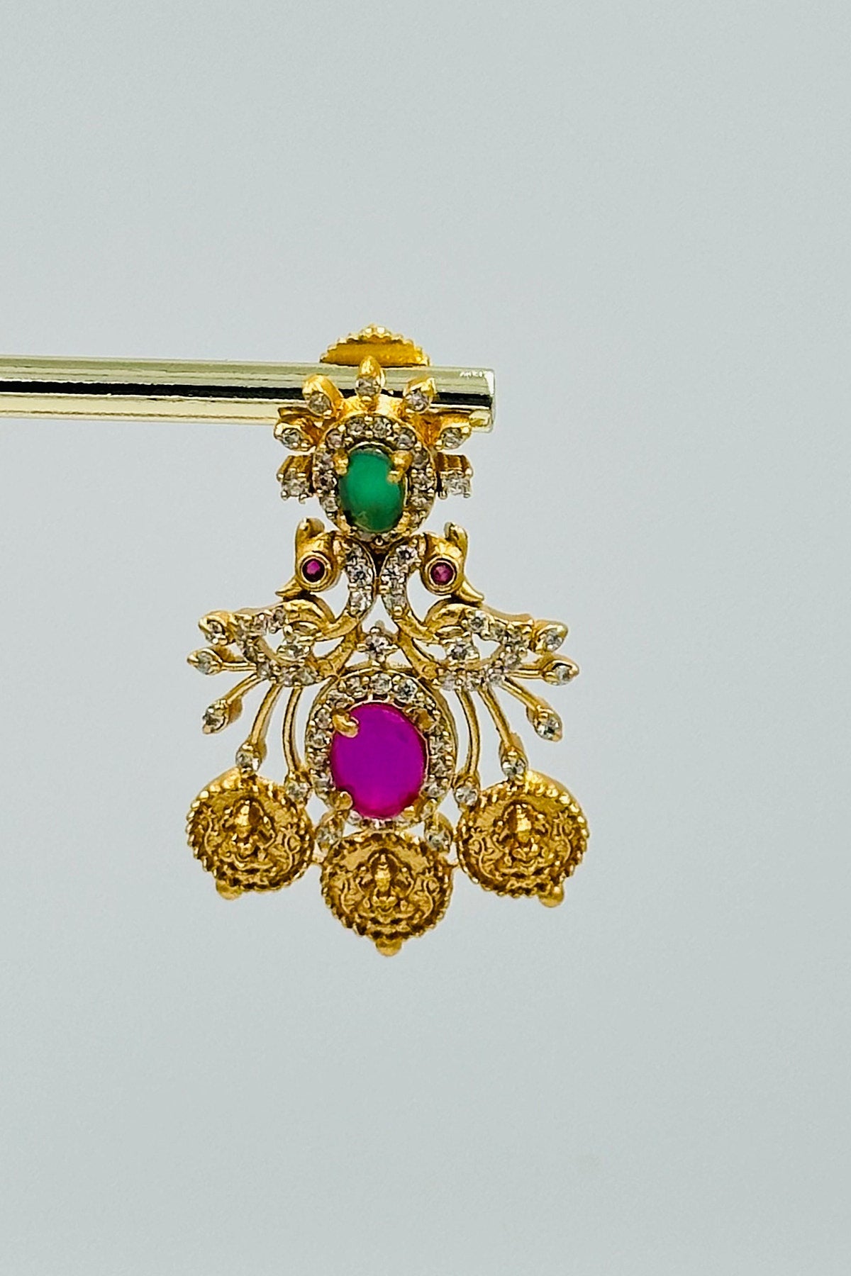 High-Gold Kaasu Ensemble with CZ Brilliance Neckalce - swadeshsouq.com