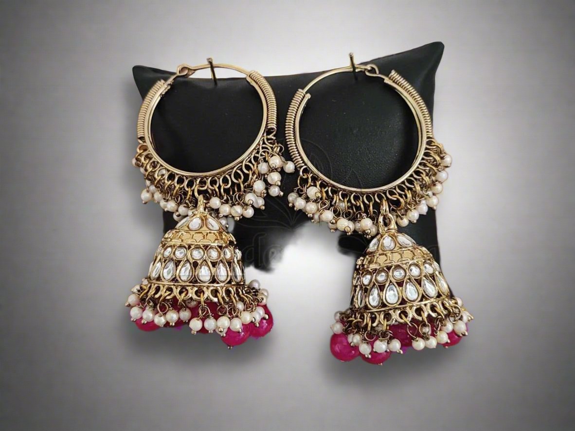 Majestic Jhumkas: An Exquisite Fusion of Tradition and Luxury. - swadeshsouq.com