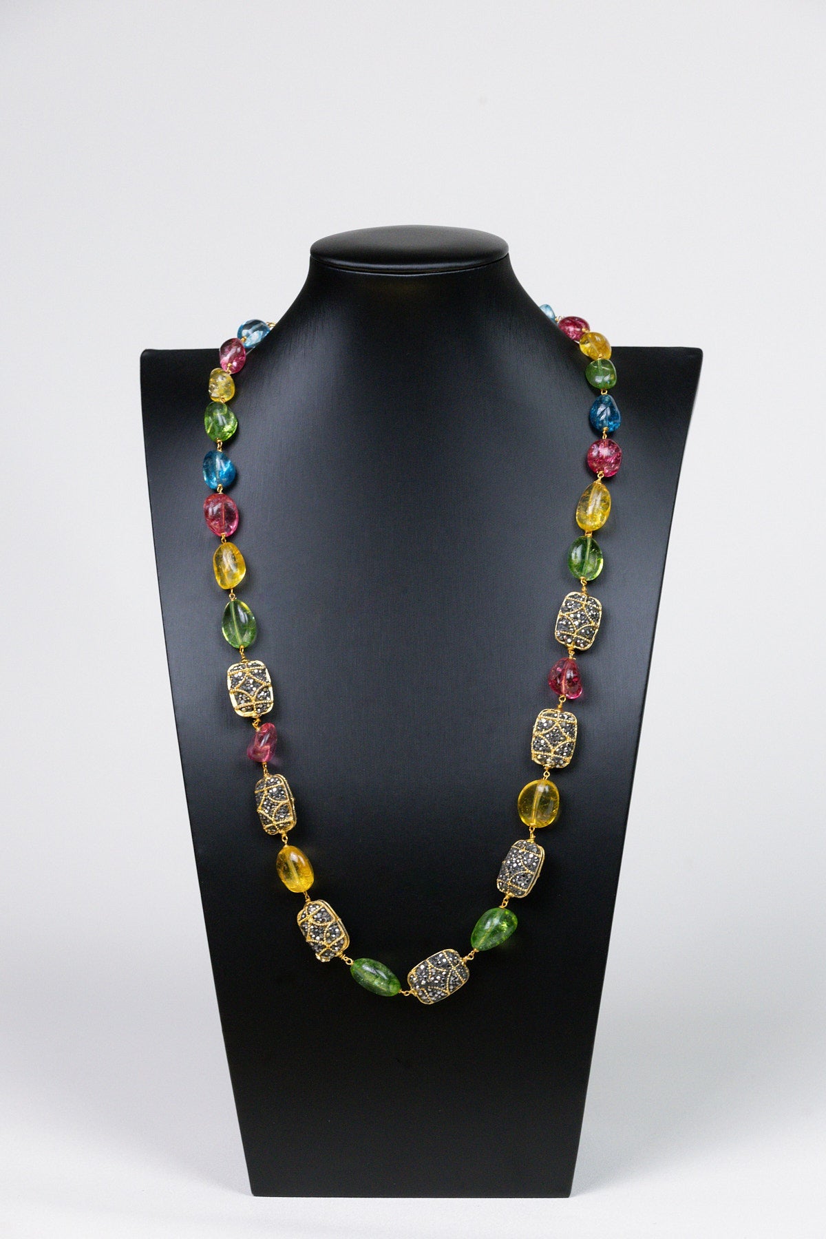 Multicoloured Crystal Beadwork Extravaganza - swadeshsouq.com