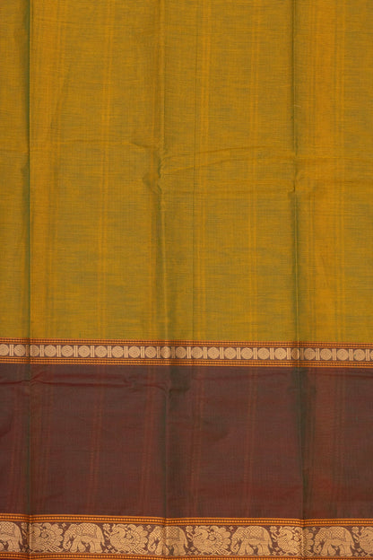 Mustard Yellow, Dark Green & Maroon Vanasingaram Brilliance - swadeshsouq.com