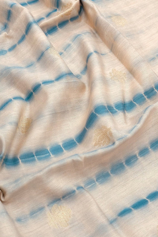 Pastel Chanderi Silk Dupattas with Shibori Dye - swadeshsouq.com