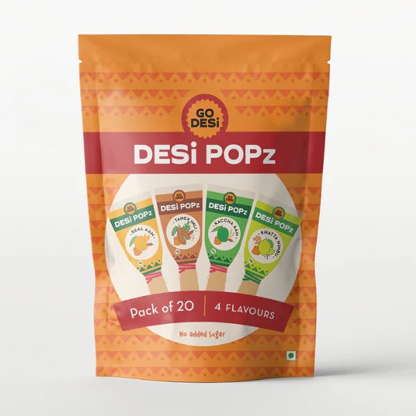 POPz Combo (Pack of 4) | Tangy Imli | Real Aam | Kaacha Aam | Khatta Nimbu | 20 PCS - swadeshsouq.com