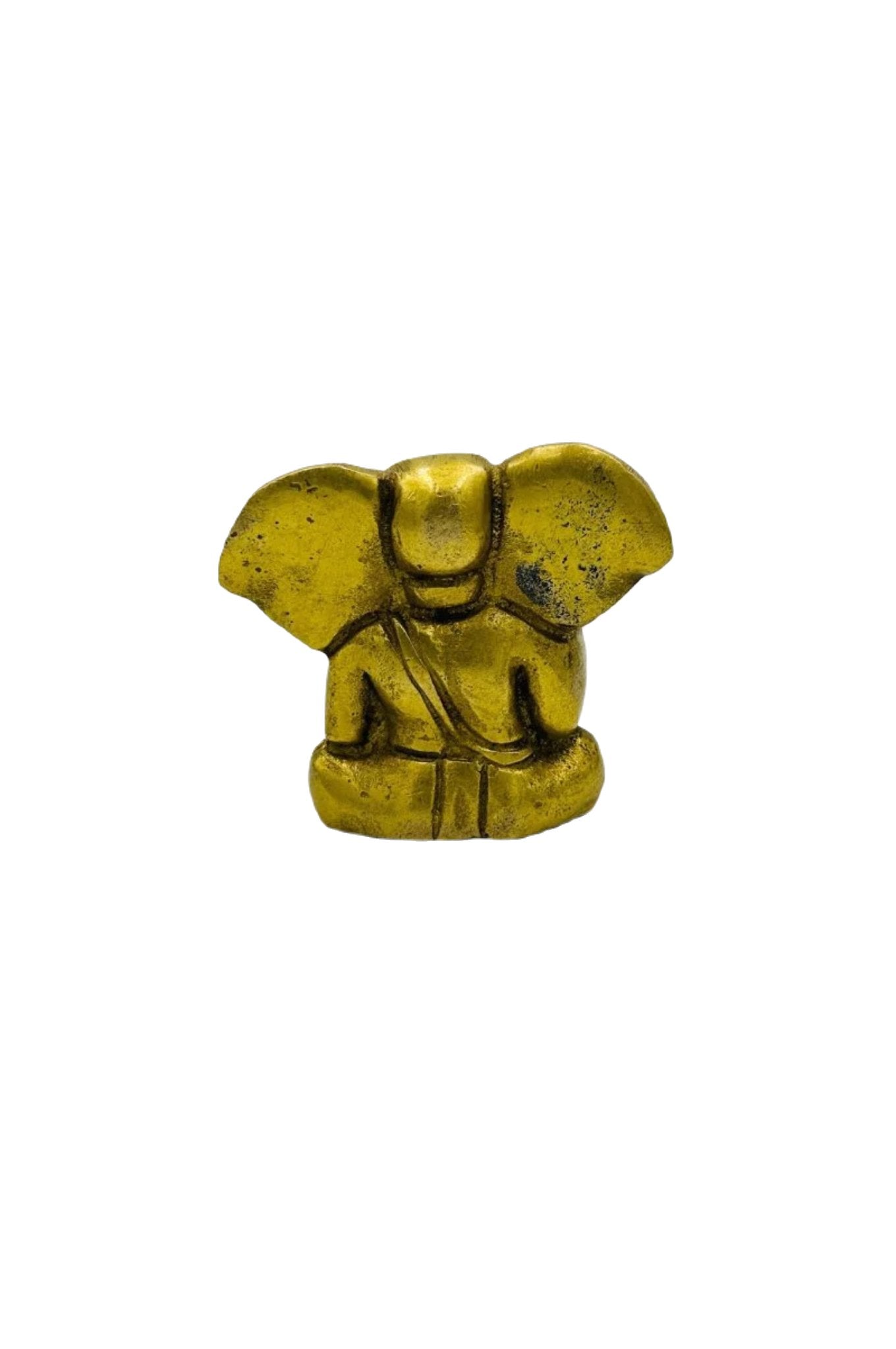 Pure Brass Small Ganesh Idol - swadeshsouq.com