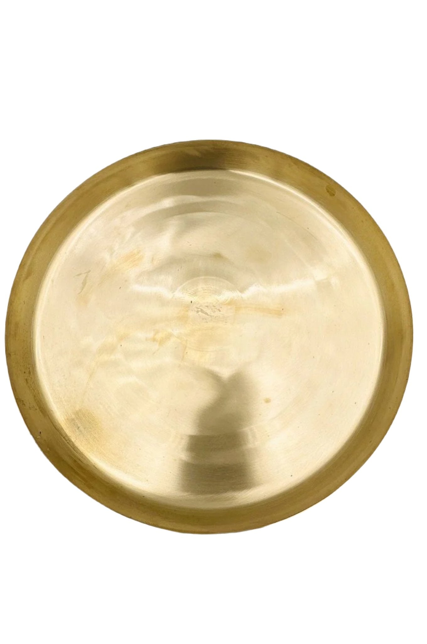 Radiant Reverence: Pure Brass Dining Plate - A Symbol of Opulence and Tradition - swadeshsouq.com